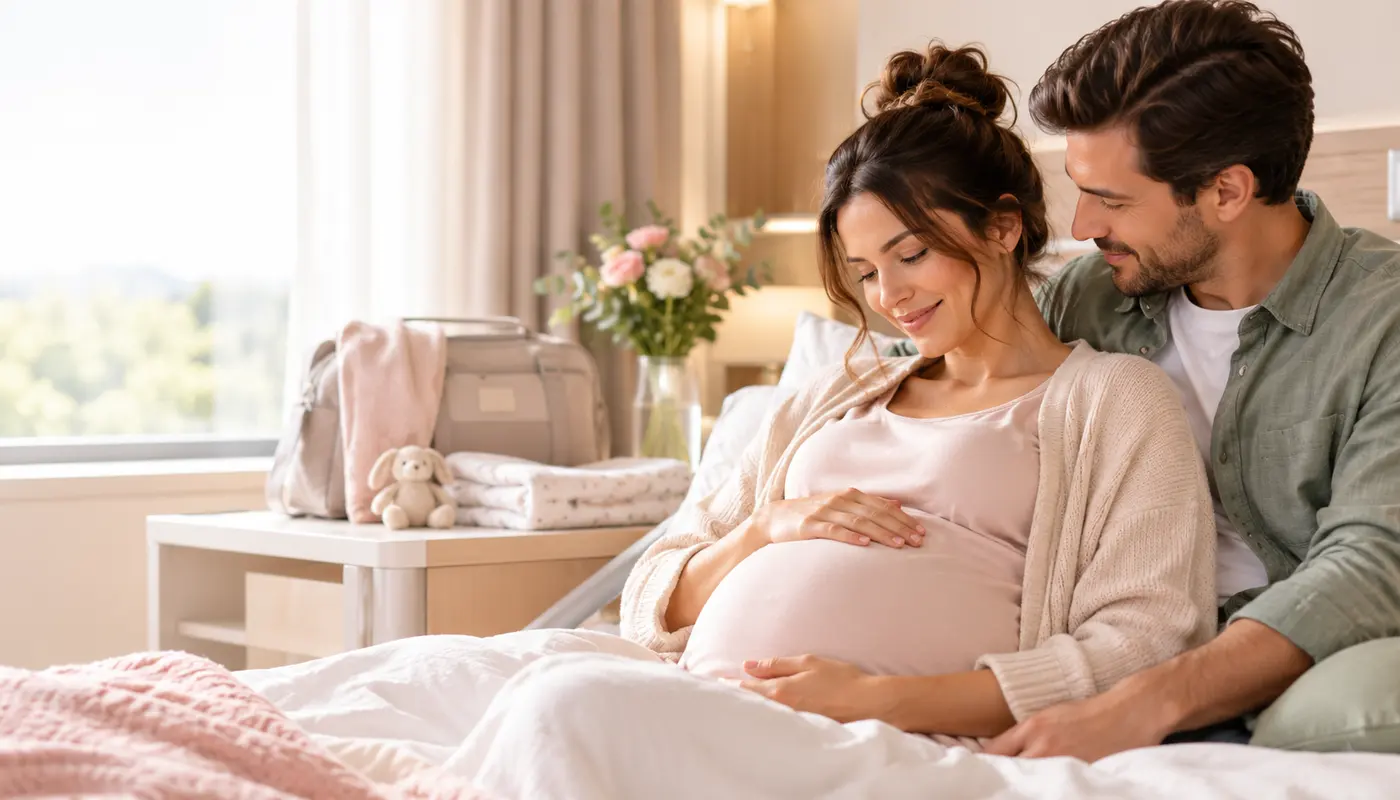 Doğuma hazırlanan anne adayı ve destek kişisi